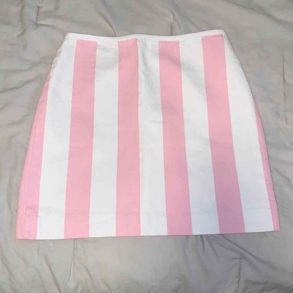 Madewell Pink/White Skirt